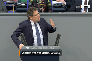 Christian von Stetten zur Vermögensabgabe 