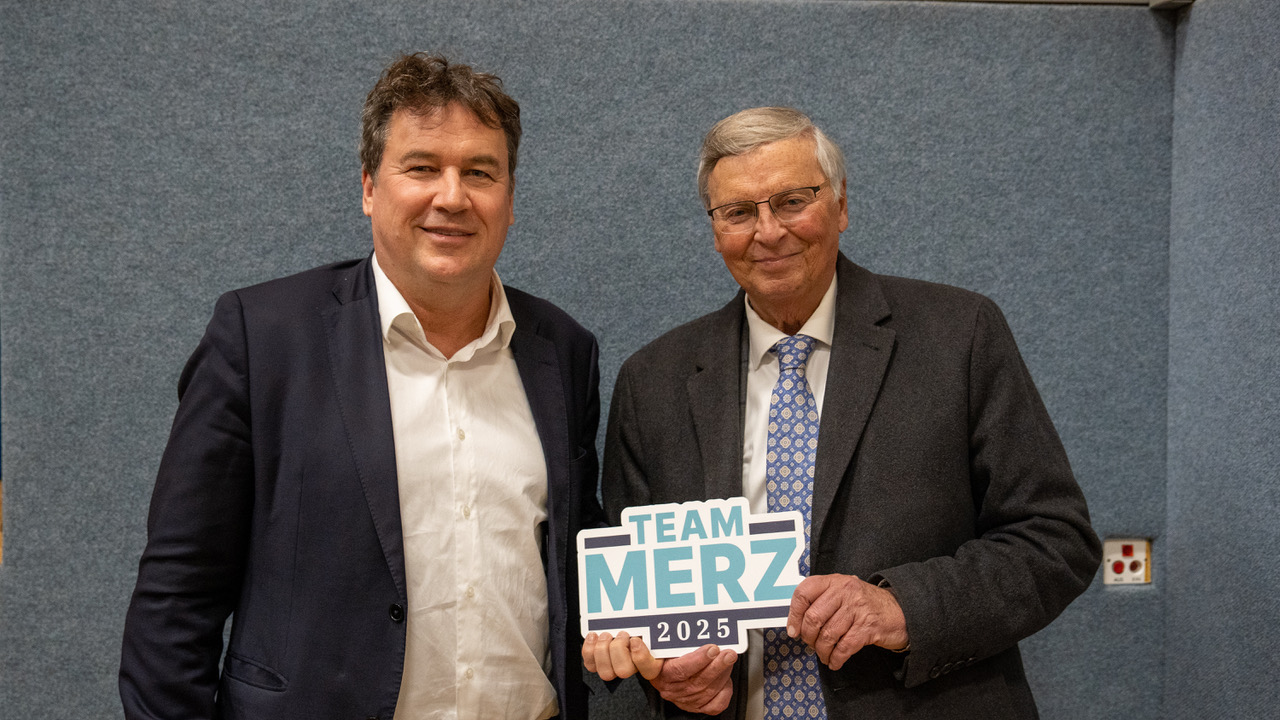 Christian von Stetten mit Wolfgang Bosbach in Crailsheim