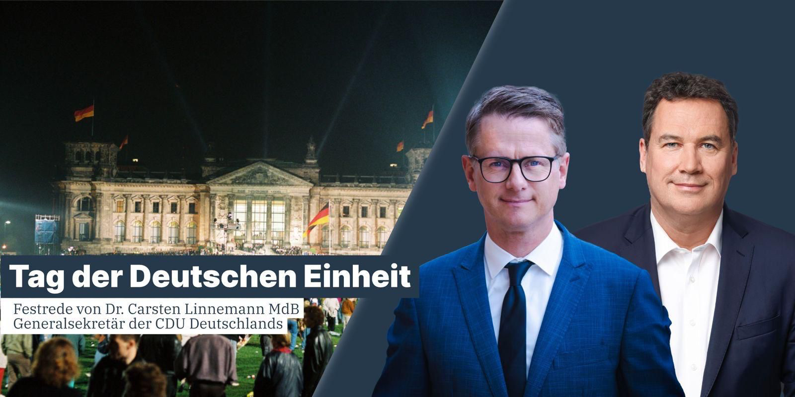 Tag der Deutschen Einheit mit Carsten Linnemann und Christian von Stetten